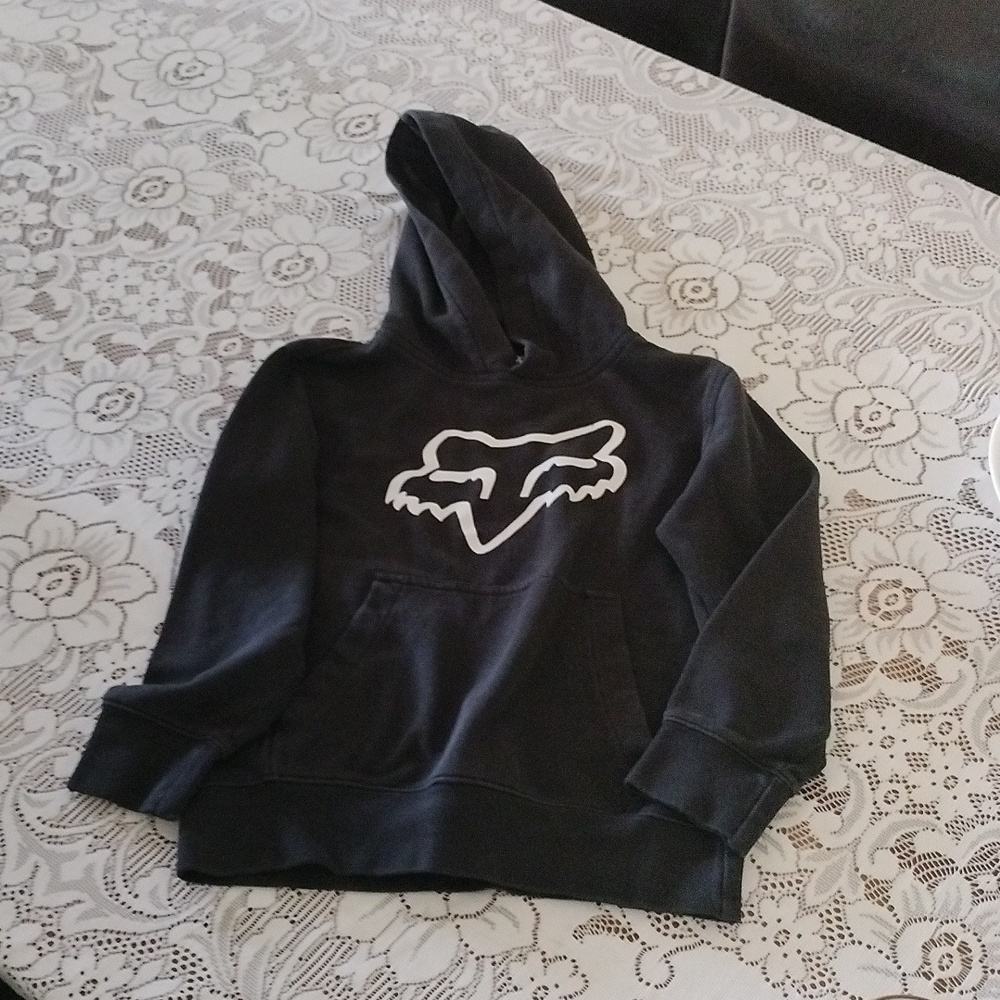 Youth size small black fox hoodie